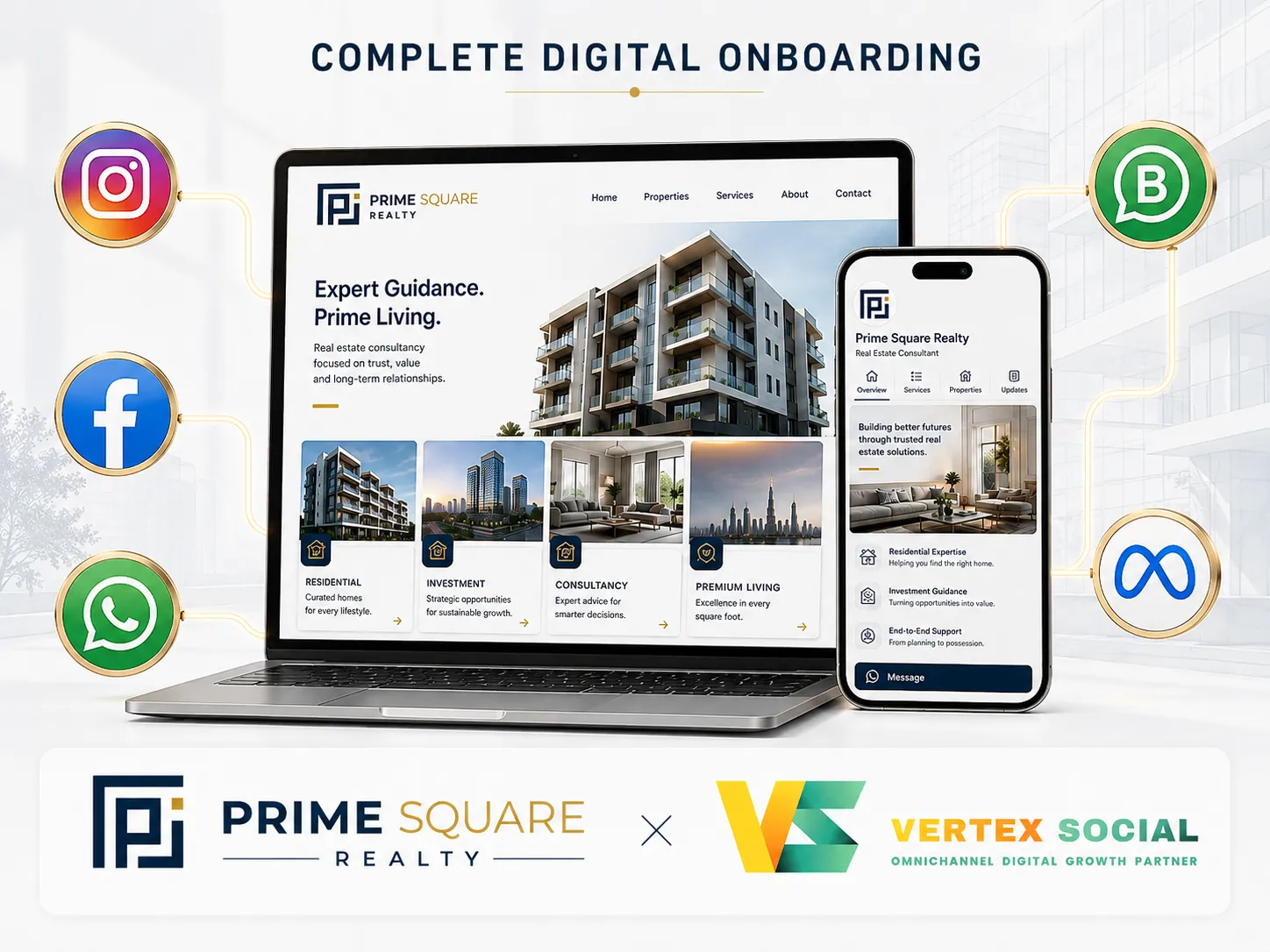 Prime Square Realty - Complete Digital Business Onboarding