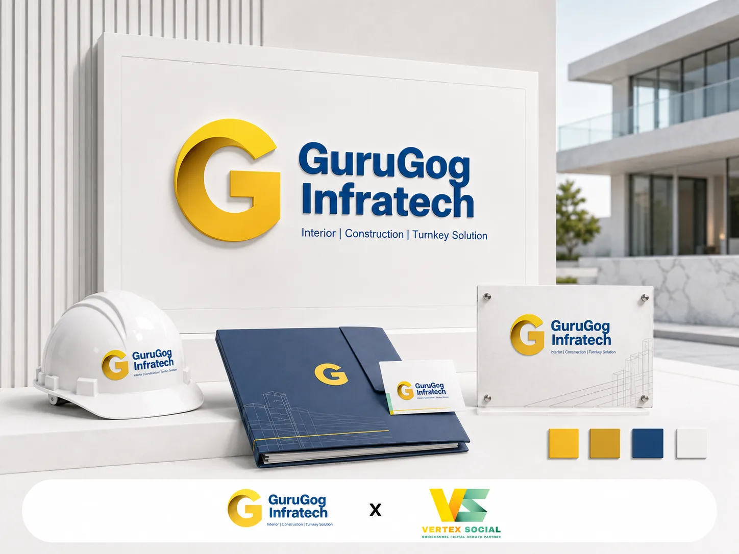 Gurugog Infratech - Logo and Brand Identity Design